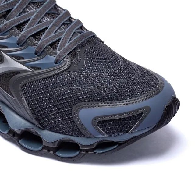 Tênis Mizuno Wave Prophecy 12S Novo Original na Caixa Preto Azul Promoção - Foto 6