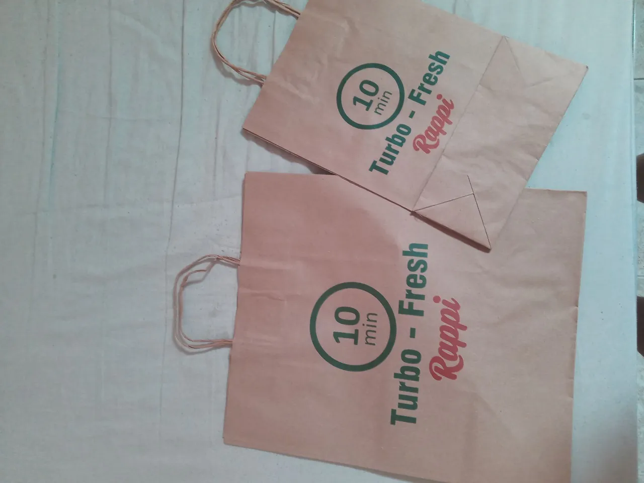 Pacote fechado dessas bolsas