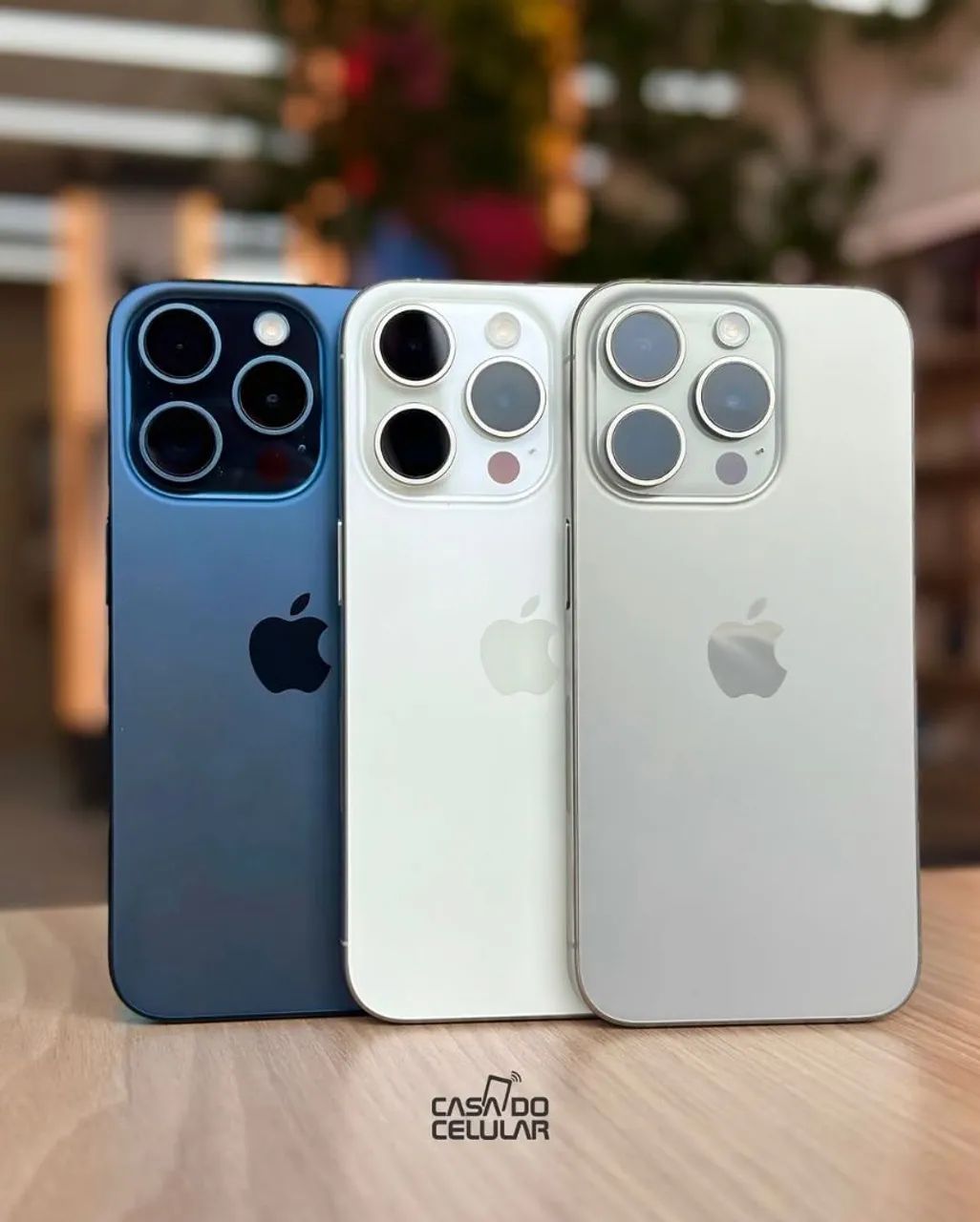 IPhone 15 Pro 128GB azul,natural e branco - Celulares e