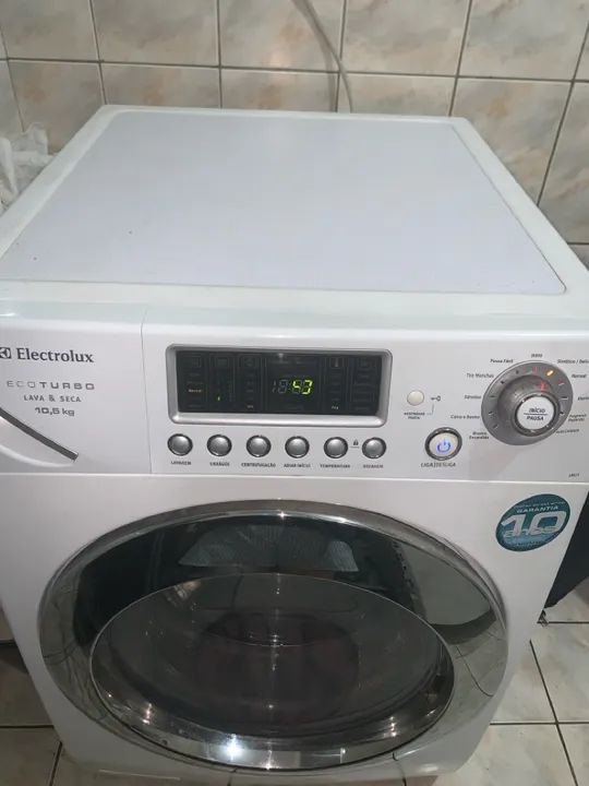 Lava e Seca Electrolux Eco Turbo 10,5kg - 1.300
