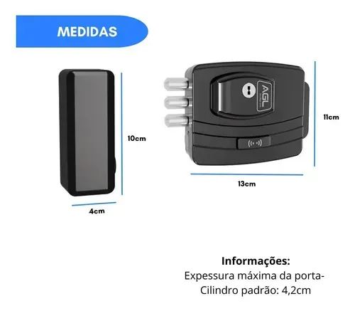 Fechadura Eletrônica Ultra Card AGL 125hz  - Foto 4