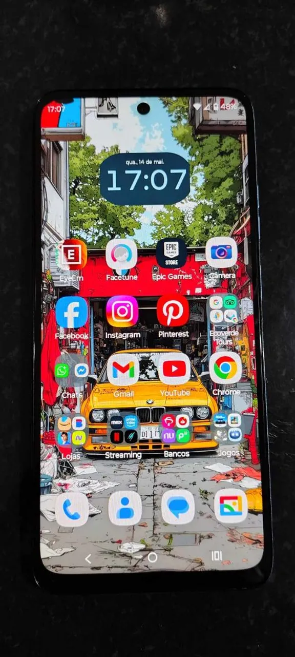 Moto G05 Cinza Vegan Leather (Lançamento)