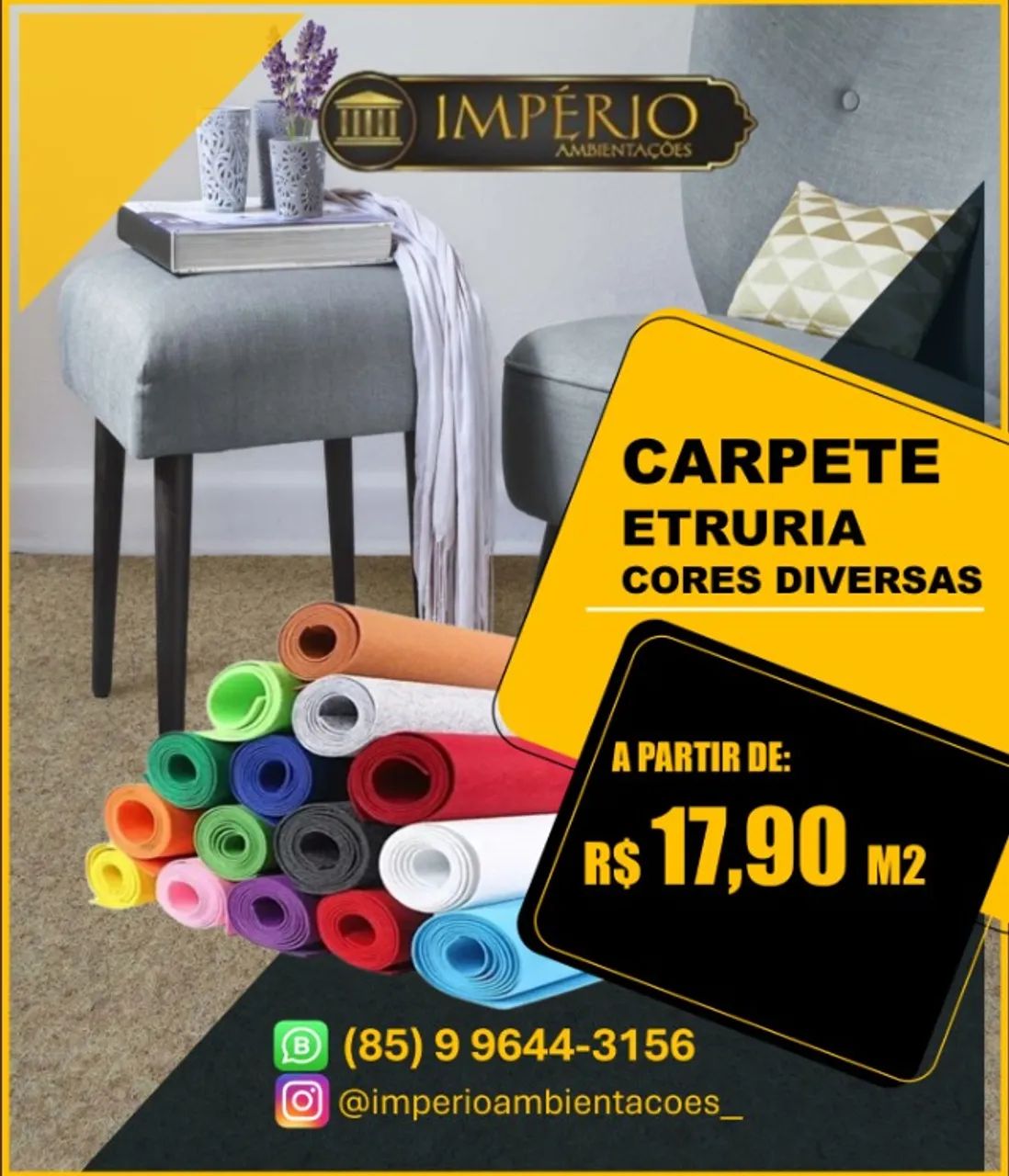 Carpete em promoção 