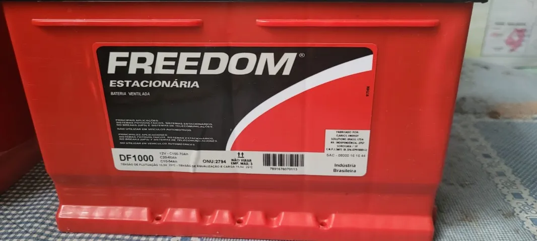 Bateria Estacionaria - - Freedom Df1000 70ah - Nova