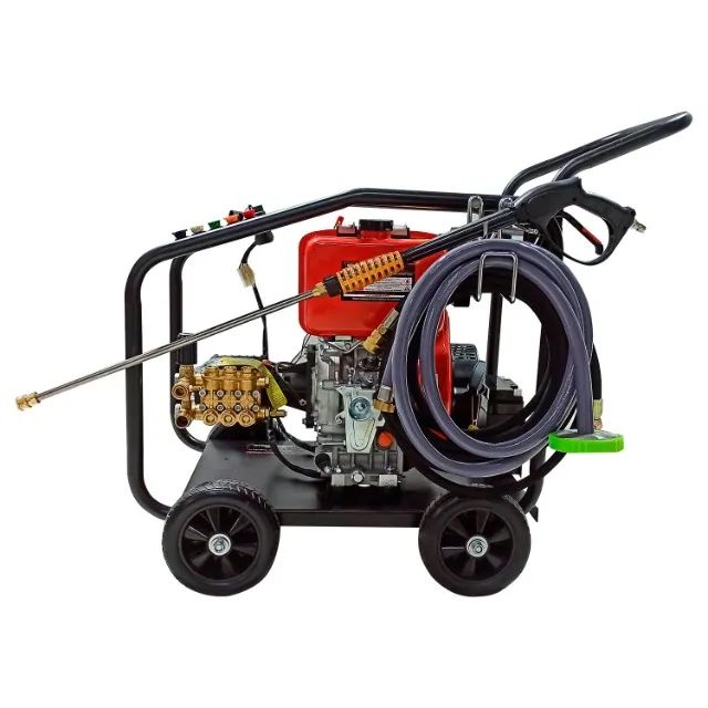 Lavadora de Alta Pressão a Diesel Partida Elétrico 10hp 3400rpm 3600psi Motor Triplex - E0 - Foto 4