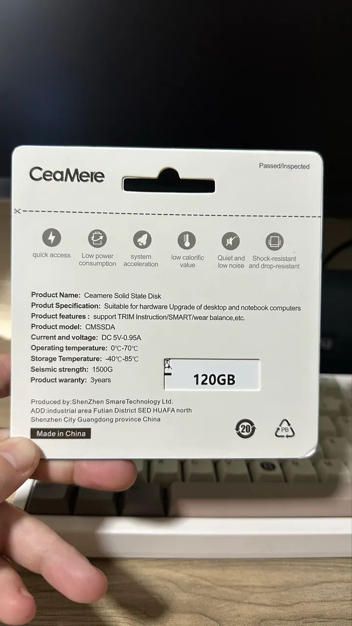 NOVO! SSD SATA Lacrado 120GB - Foto 2