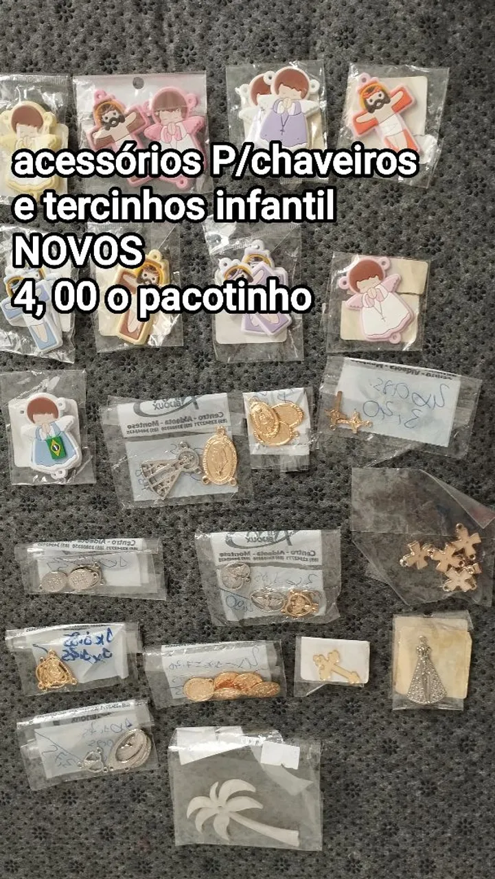 Acessórios e tercinhos infantis novos