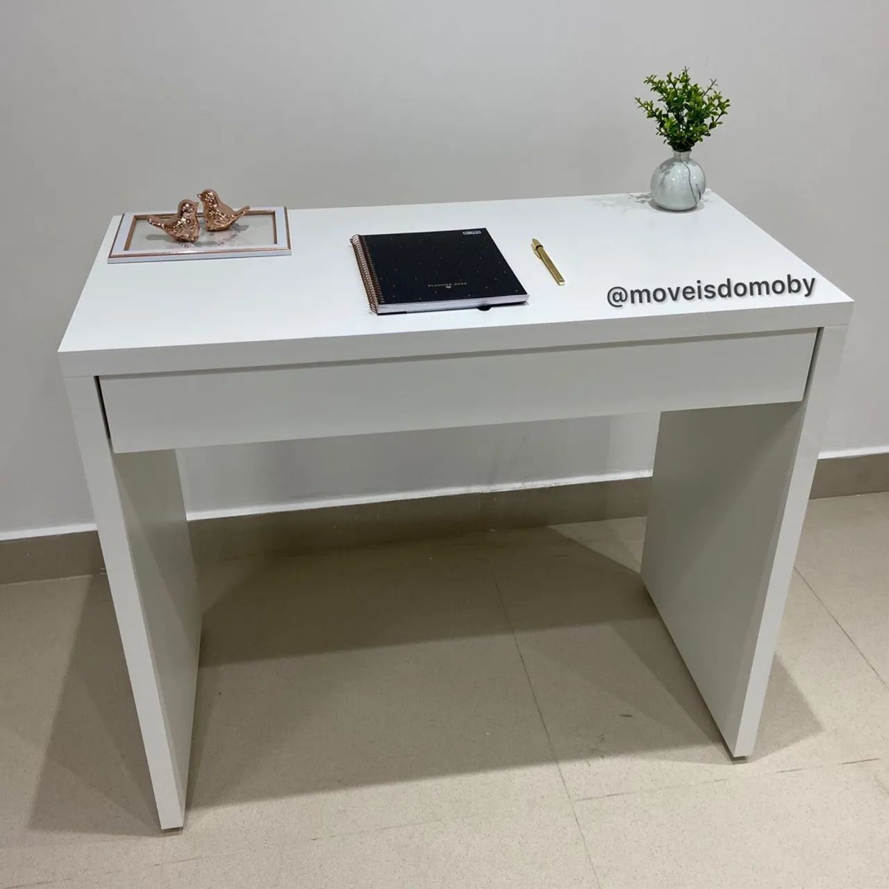 Mesa escrivaninha com gaveta mdf reforçado 30mm NOVA  - Foto 3
