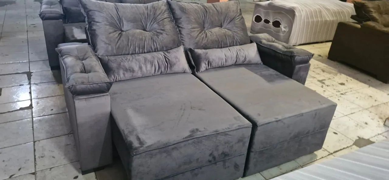 SOFÁ RETRÁTIL RECLINÁVEL ENTREGA GRÁTIS  - Foto 2