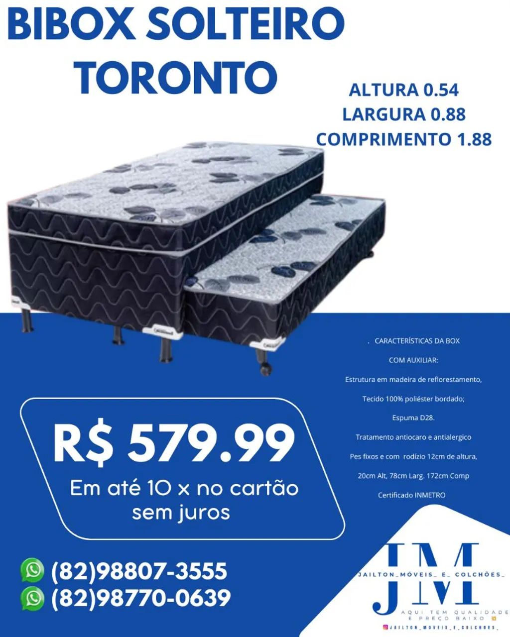 MEGA PROMOÇÃO BIBOX SOLTEIRO 