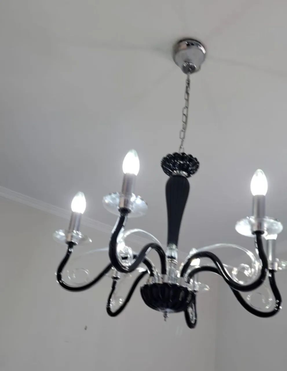 Lindo lustre de vidro