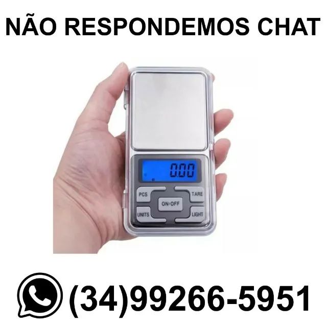 Mini Balança Precisão 500grs Joias Ouro Prata Etc