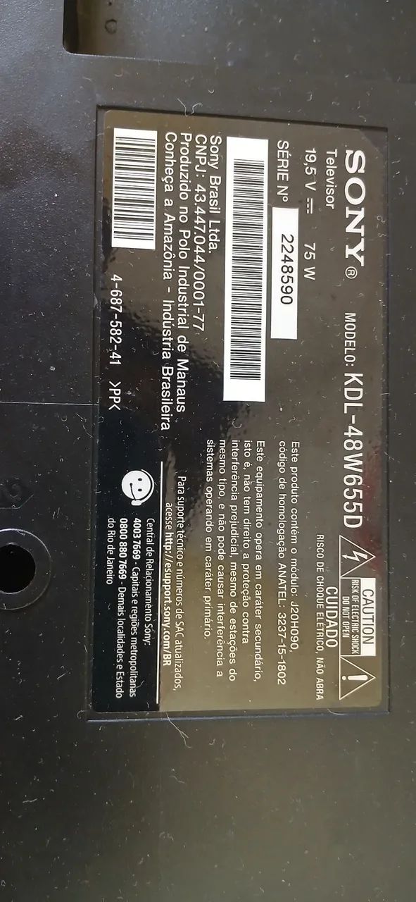 Sony 48 Inch TV Board64313034092418124