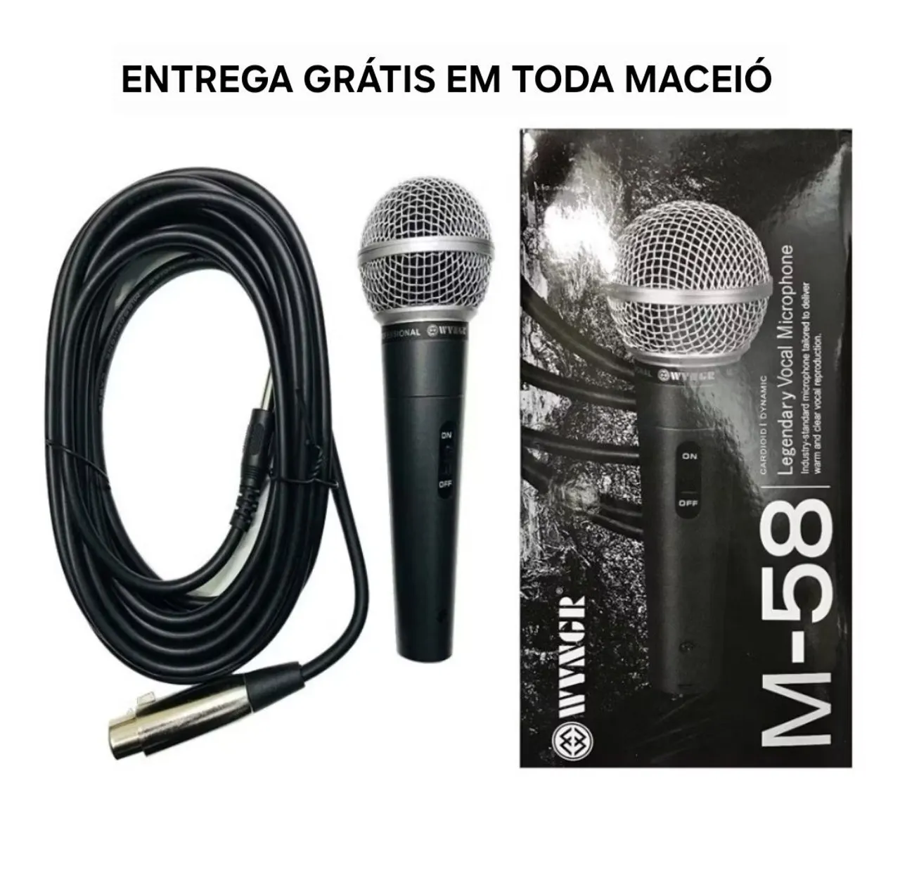 Microfone WYNGR M-58 - Novo Entrega Em Toda Maceió