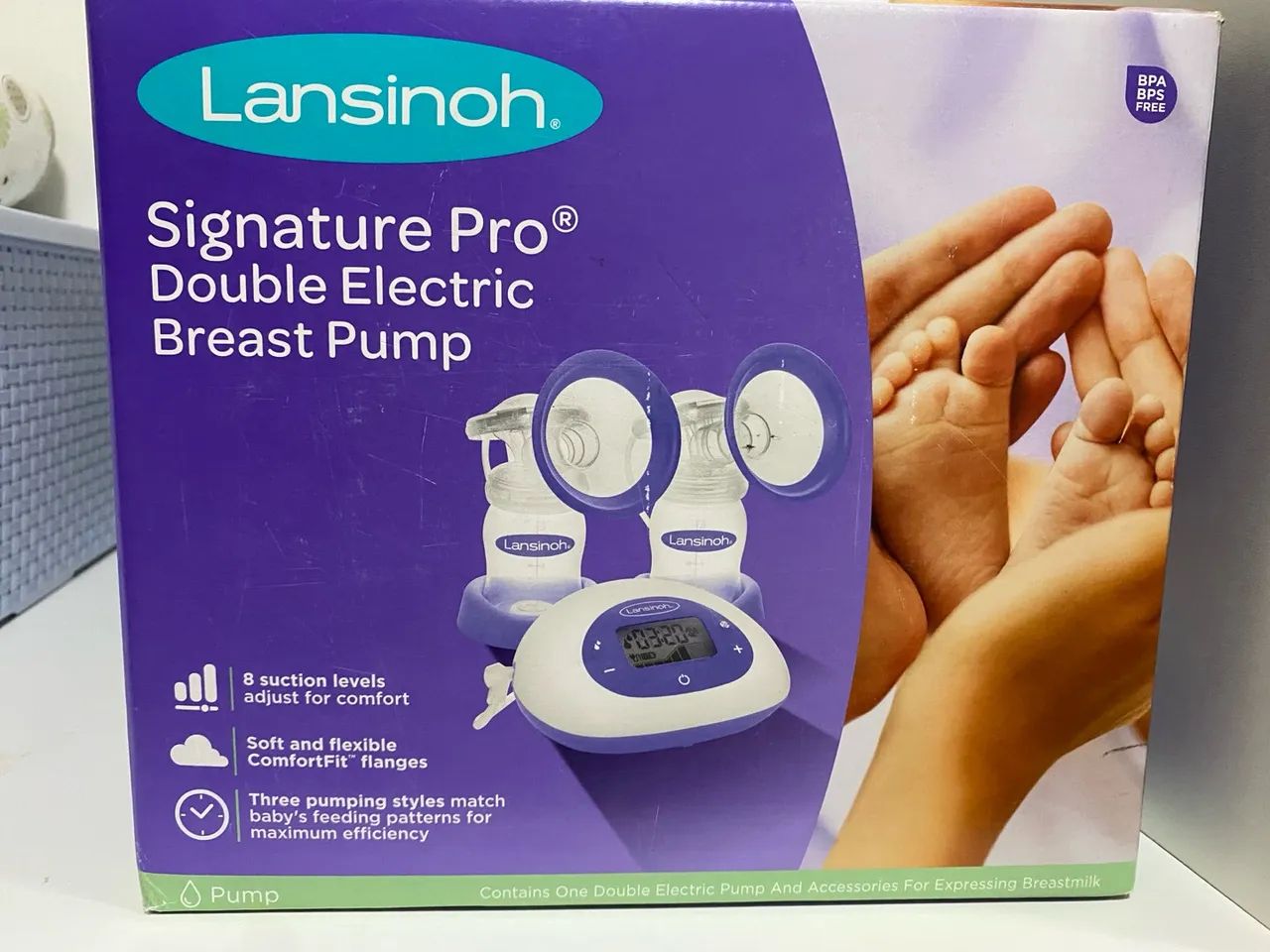 Bomba de Leite Elétrica Dupla Lansinoh Signature Pro
