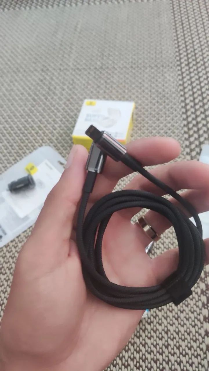 Cabo Baseus USB-C Para Lightning De 20W 2 Metros- NEXT IMPORTADOS - Foto 2