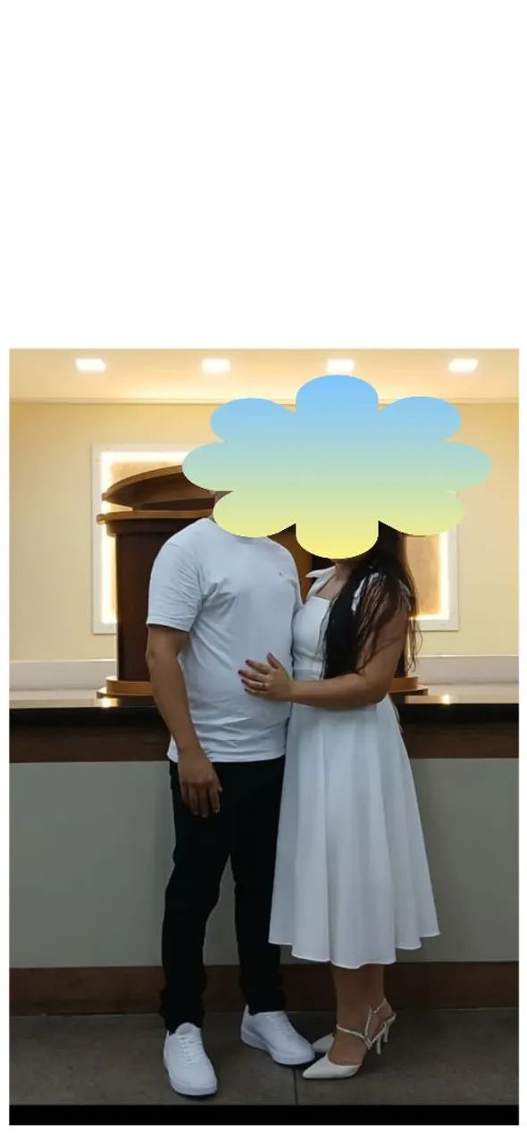 Vestido branco para casamento civil