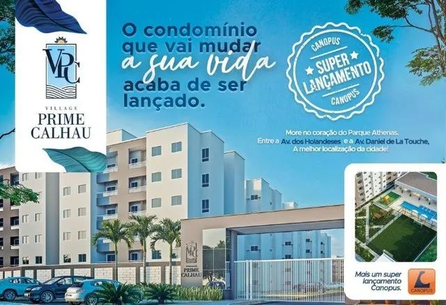 Village Prime Calhau I | 51m², 52m², 57m² e 65m² | 2 e 3 quartos | Leia a descrição | Dani