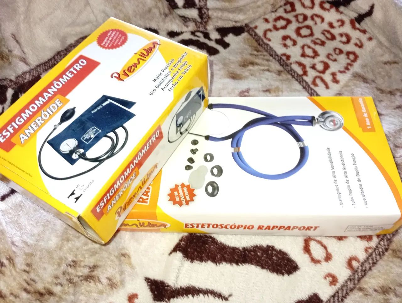 Esfigmomanômetro Aneróide e Estetoscópio Rappaport - Premium