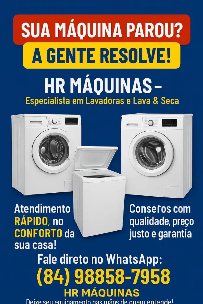 Consertos de máquinas de lavar 
