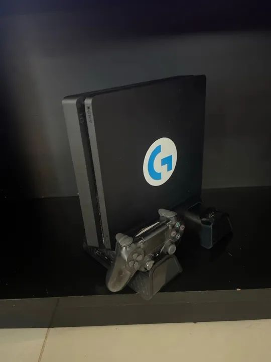 Playstation 4 usado + suporte de resfriamento e carregador de controle + controle  - Foto 2