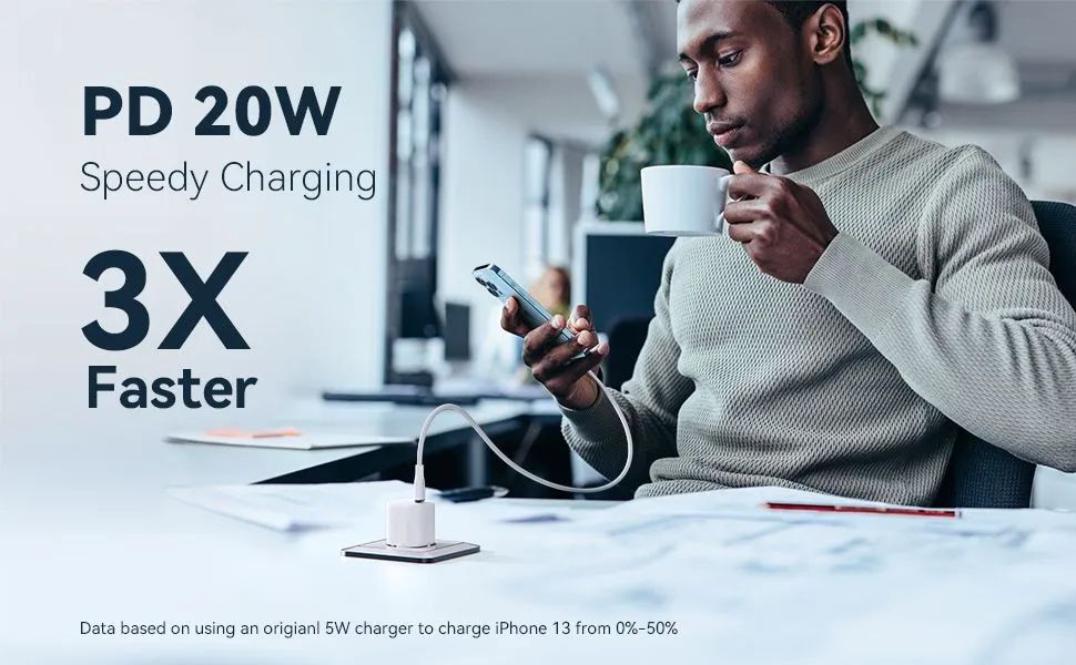 Carregador Voltme Super Si 20W + Cabo USB C 60W - Foto 4