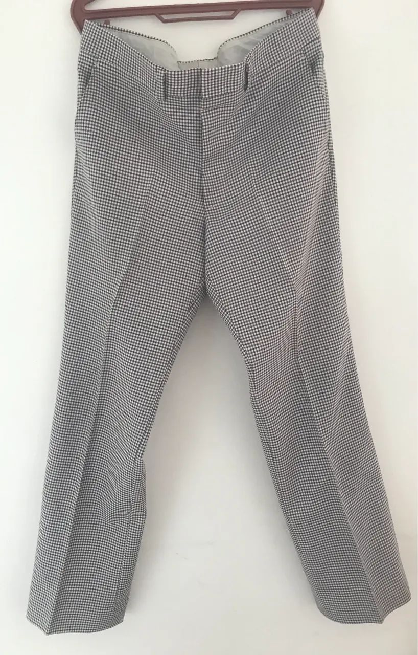 Calça social antiga xadrez 