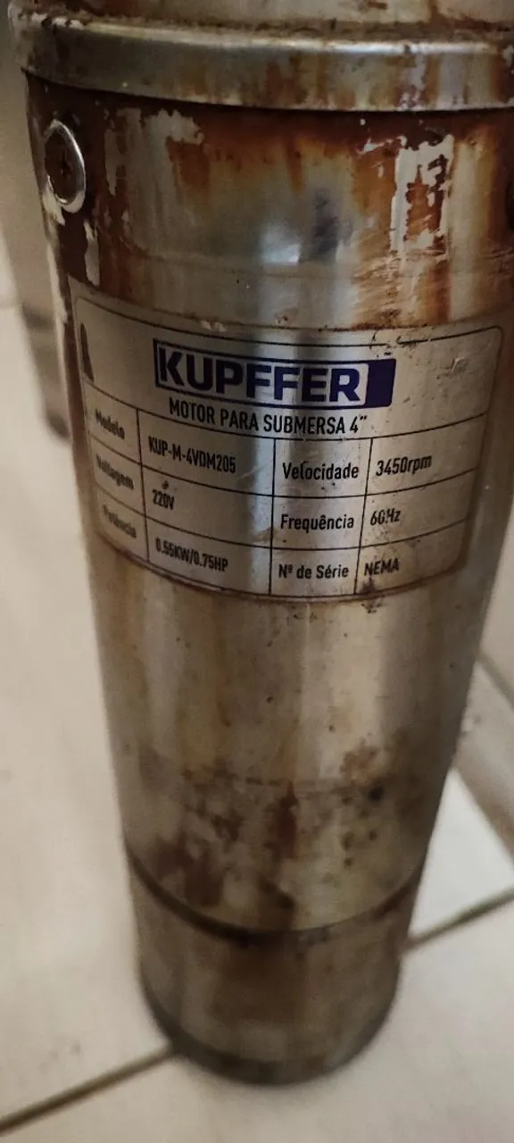 Bombeador de 10 para Bomba Submersa Kupfer 0.55HP - 220V