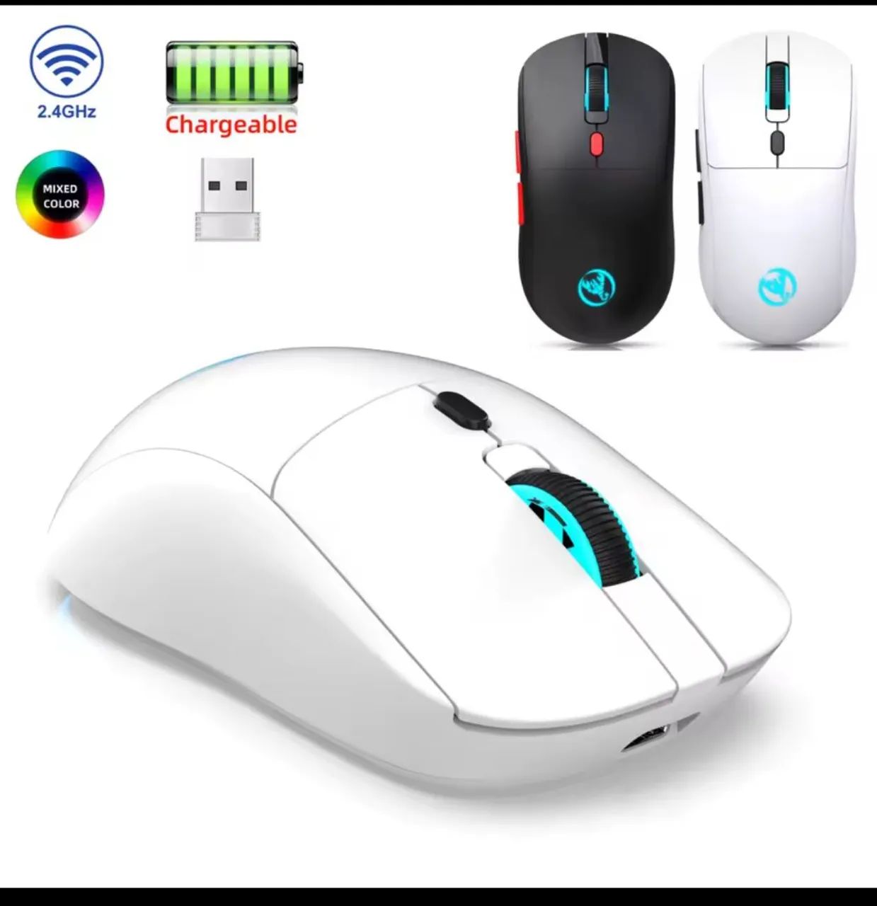 MOUSE GAMER SEM FIO RGB SENSOR 3212