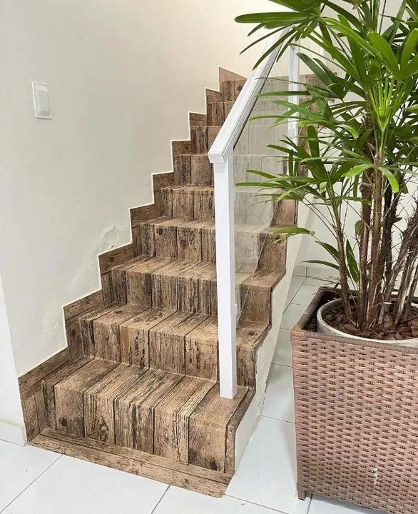 Piso Vinilico Adesivo Autocolante Madeira e Marmore