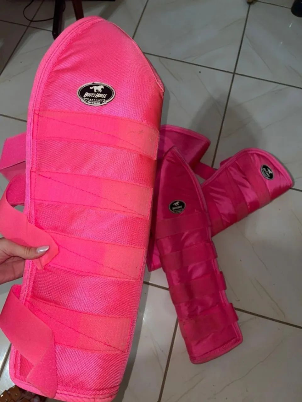 Protetor de Viagem Longo Boots Horse - ROSA