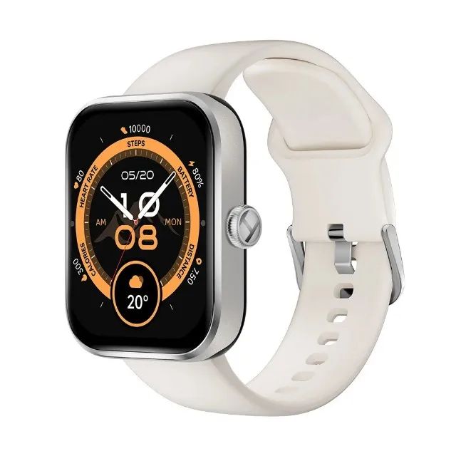 Relógio Smartwatch Haylou Watch 4 Com Gps Prateado Silver