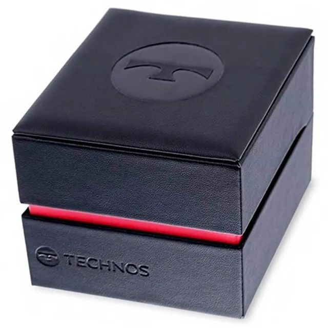 Relógio masculino Technos Militar com caixa e pulseira em aço inoxidável prateado. - Foto 4