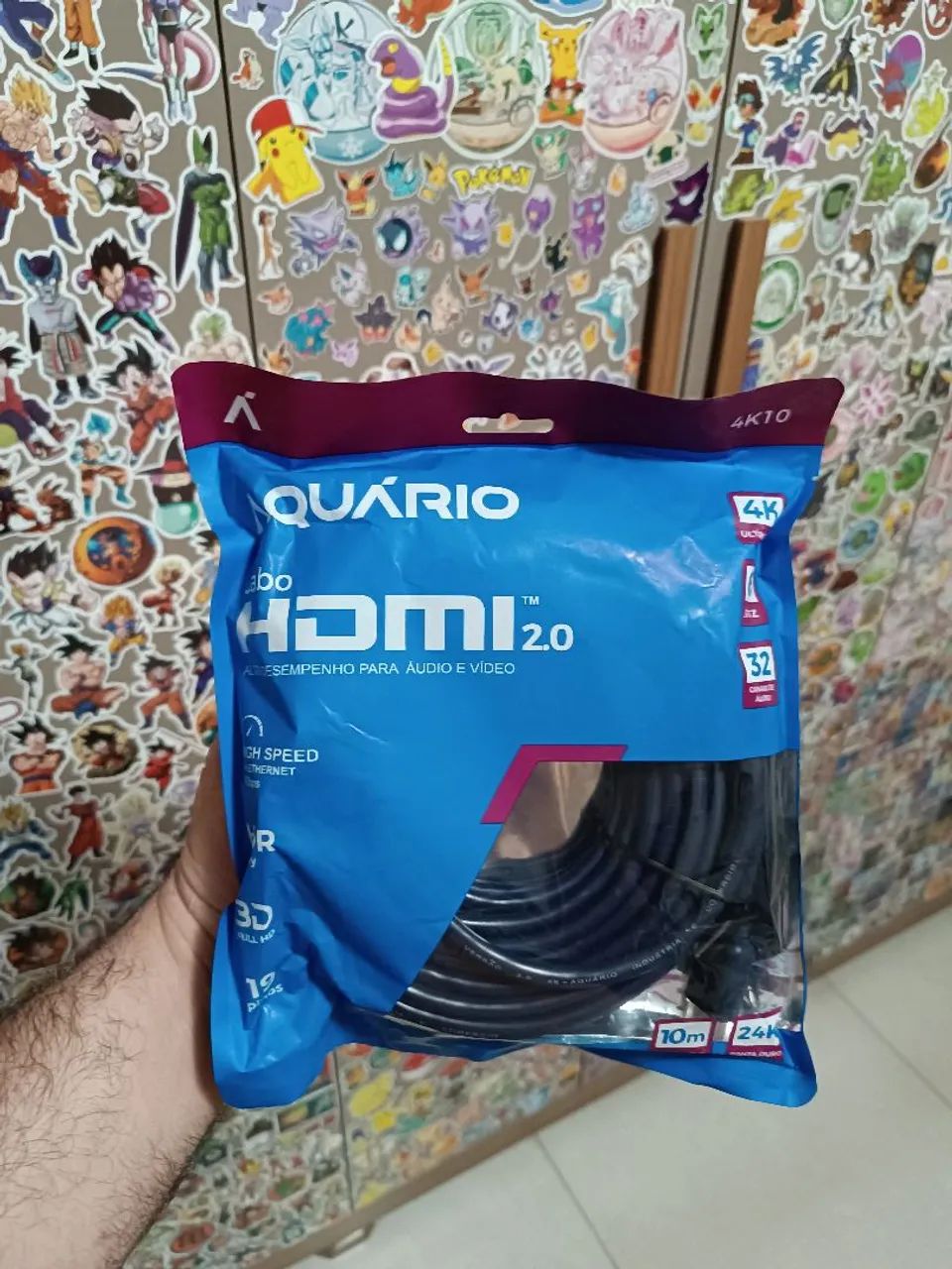Cabo HDMI 2.0 10m Aquário - Alta Velocidade