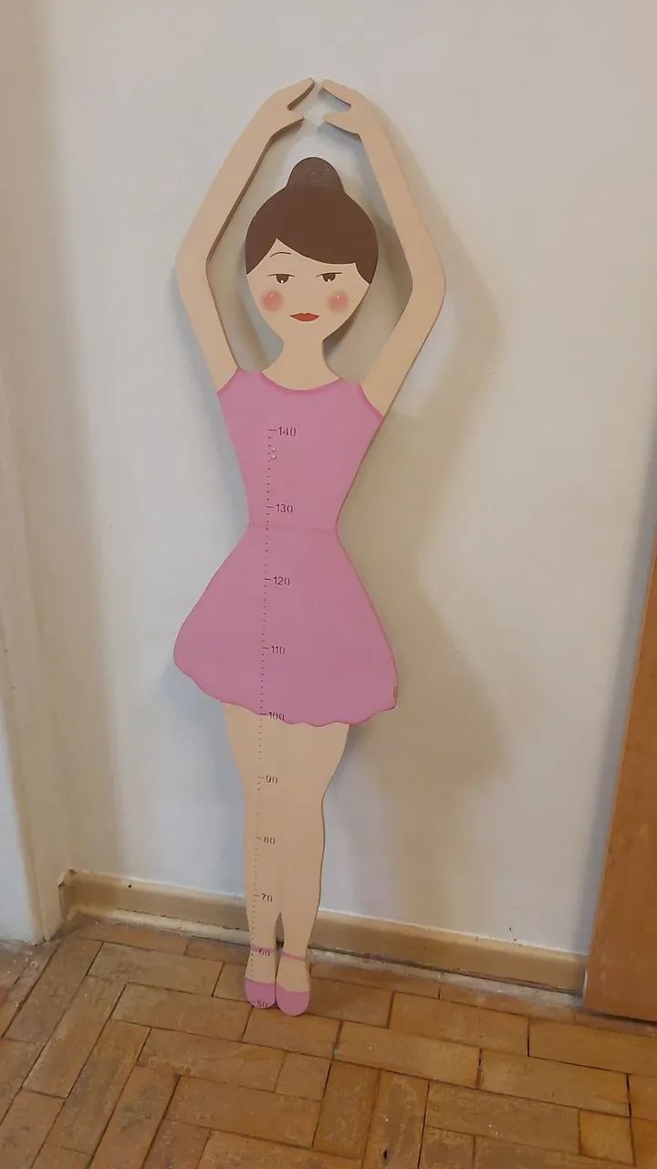 Régua de crescimento Bailarina - Decoração Infantil