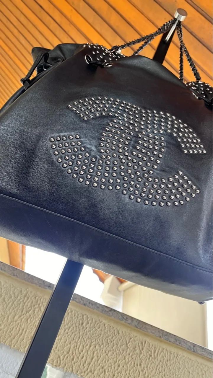 Bolsa Chanel Bon Bon Tote Vintage Preta - Foto 3