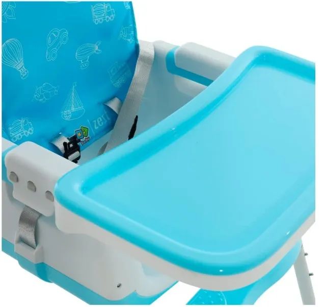 Cadeira de Alimentação Bebê Alta ou Portátil Zest Maxi Baby (Azul)  - Foto 5