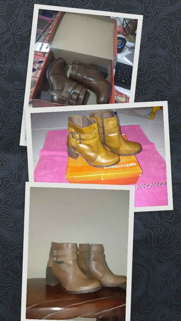 Botas Femininas de Couro - Diversas Cores e Modelos