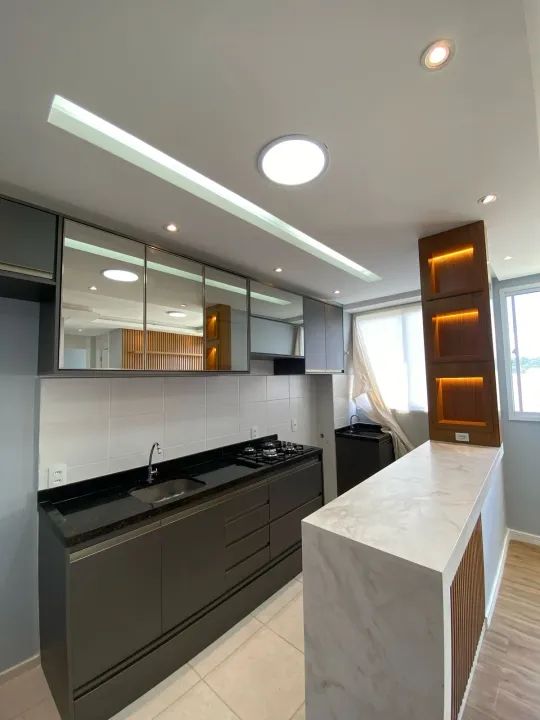 Lindo apt/fino acabamento/02 qtos/ modulados/ 1º moradia/cond vila das flores - Foto 2