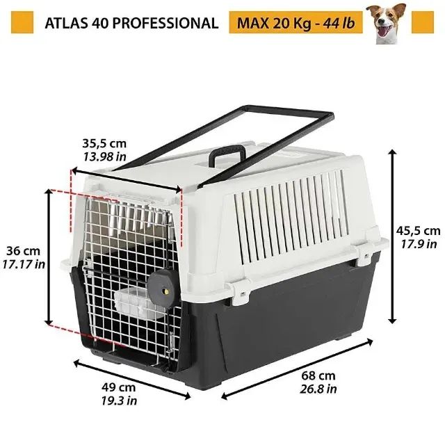 Caixa de Transporte para Cães - Ferplast, Atlas 40 - Foto 6