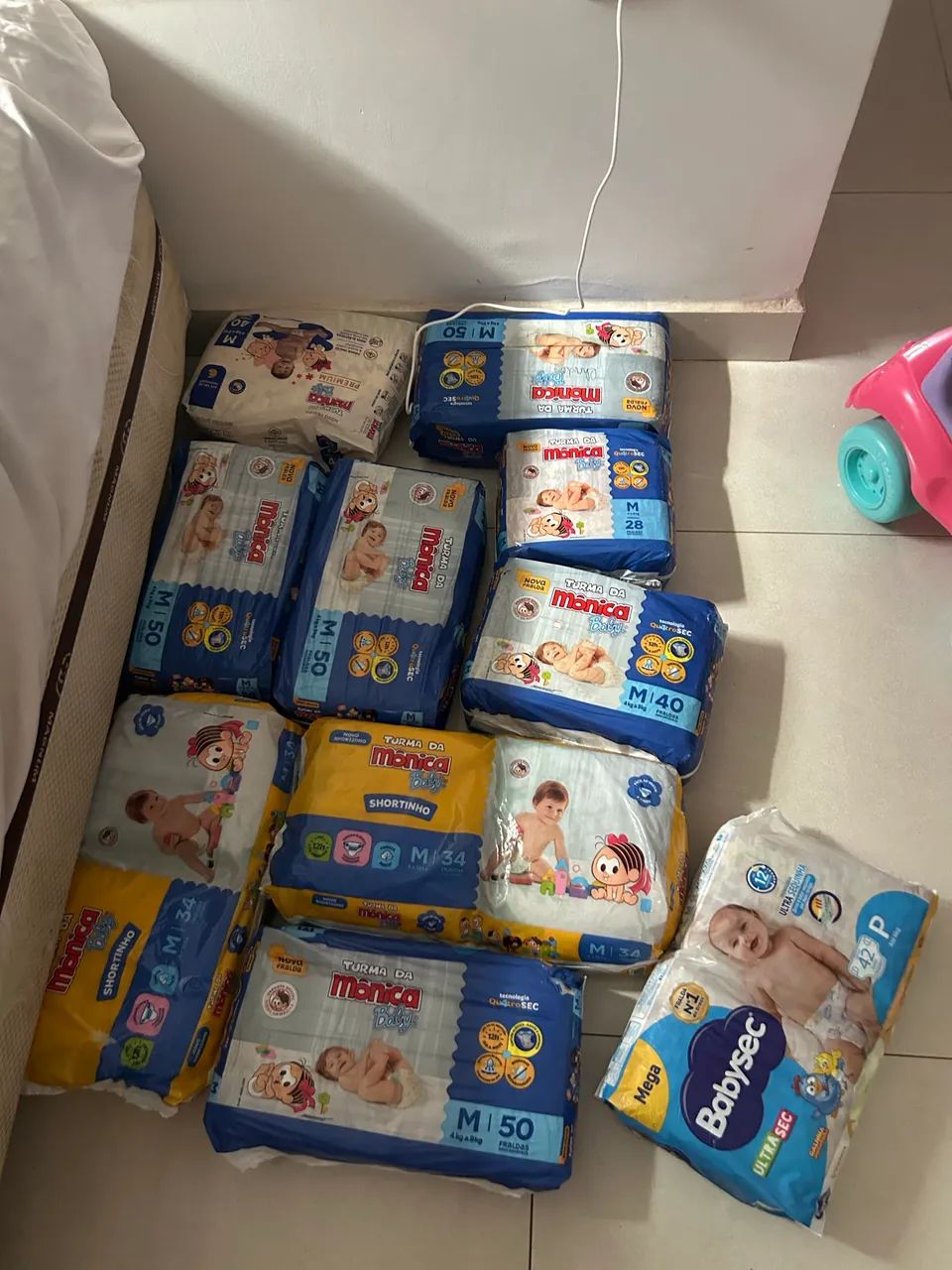 Kit de fraldas M turma da Mônica  - Foto 2