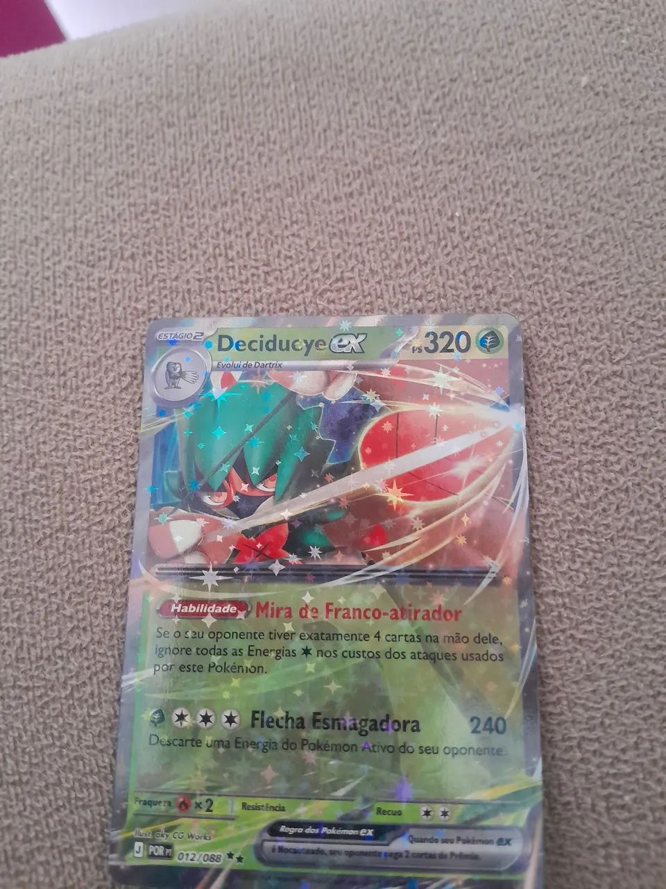 Decidueye ex Carta Pokemom