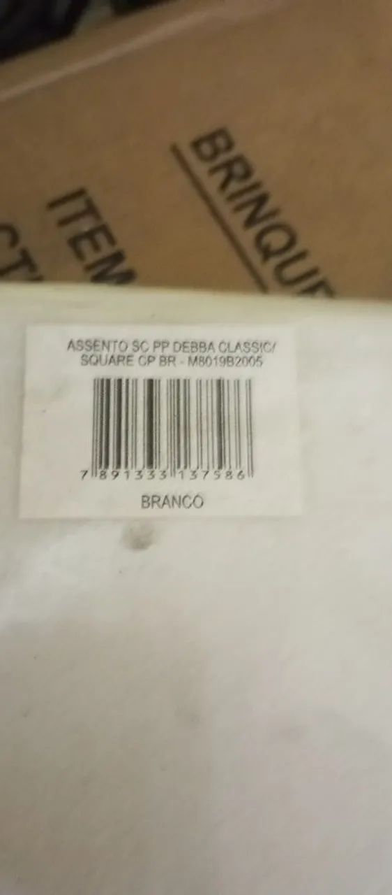 Assento SC pp debba clássica Square com BR
