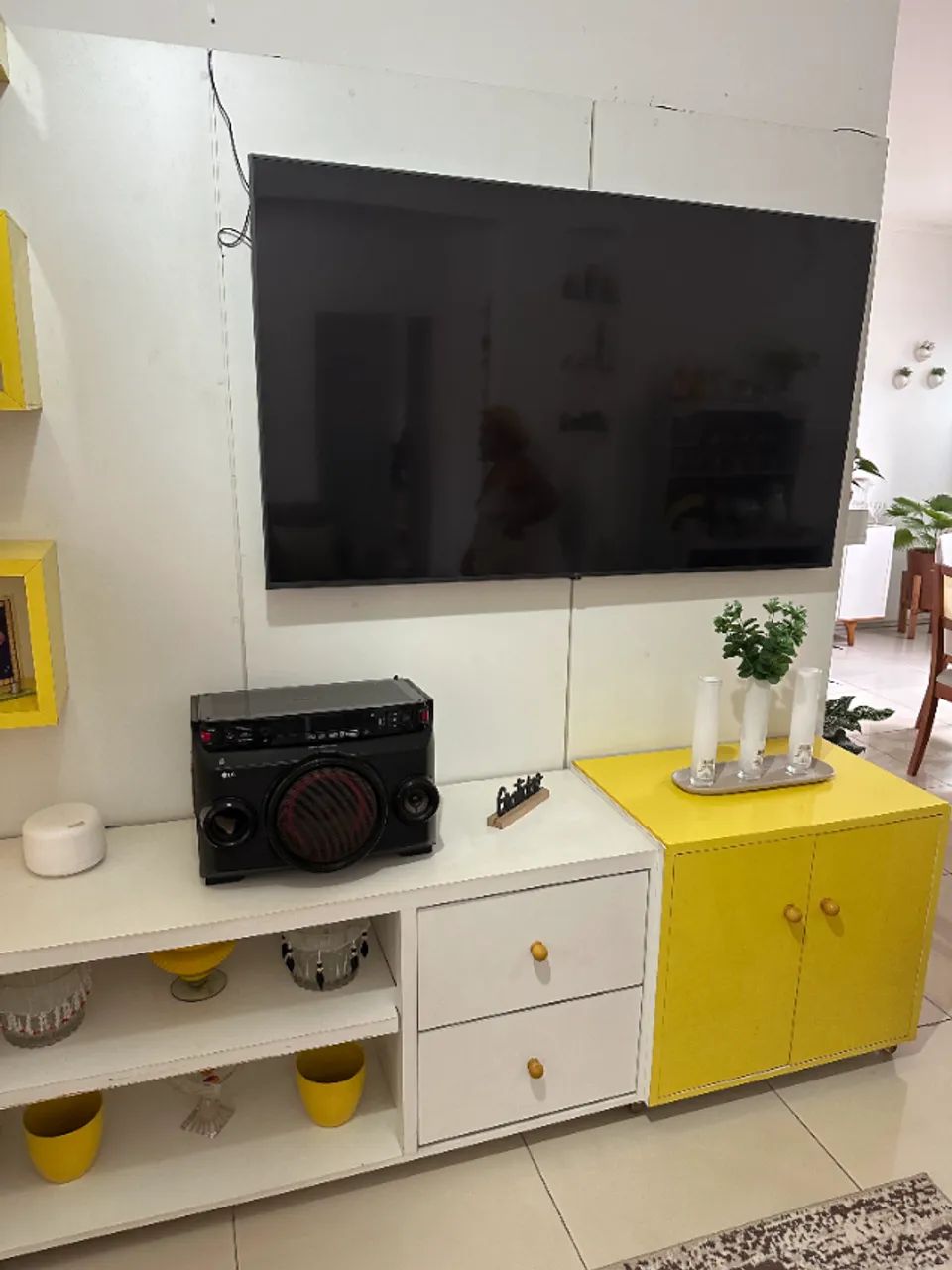 PAINEL SALA (BRANCO E AMARELO) - Foto 3