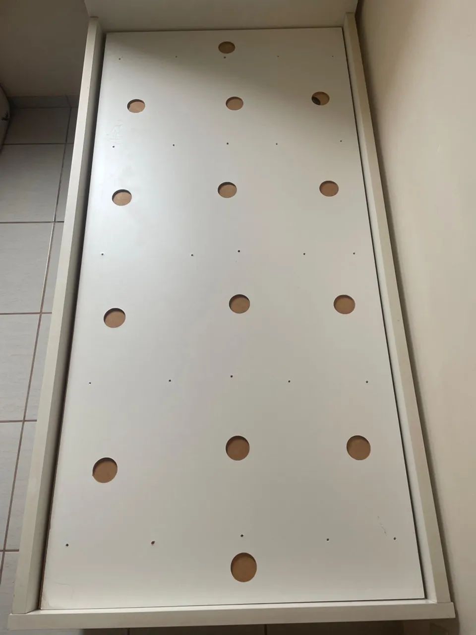 Cama de solteiro em MDF branco  - Foto 4