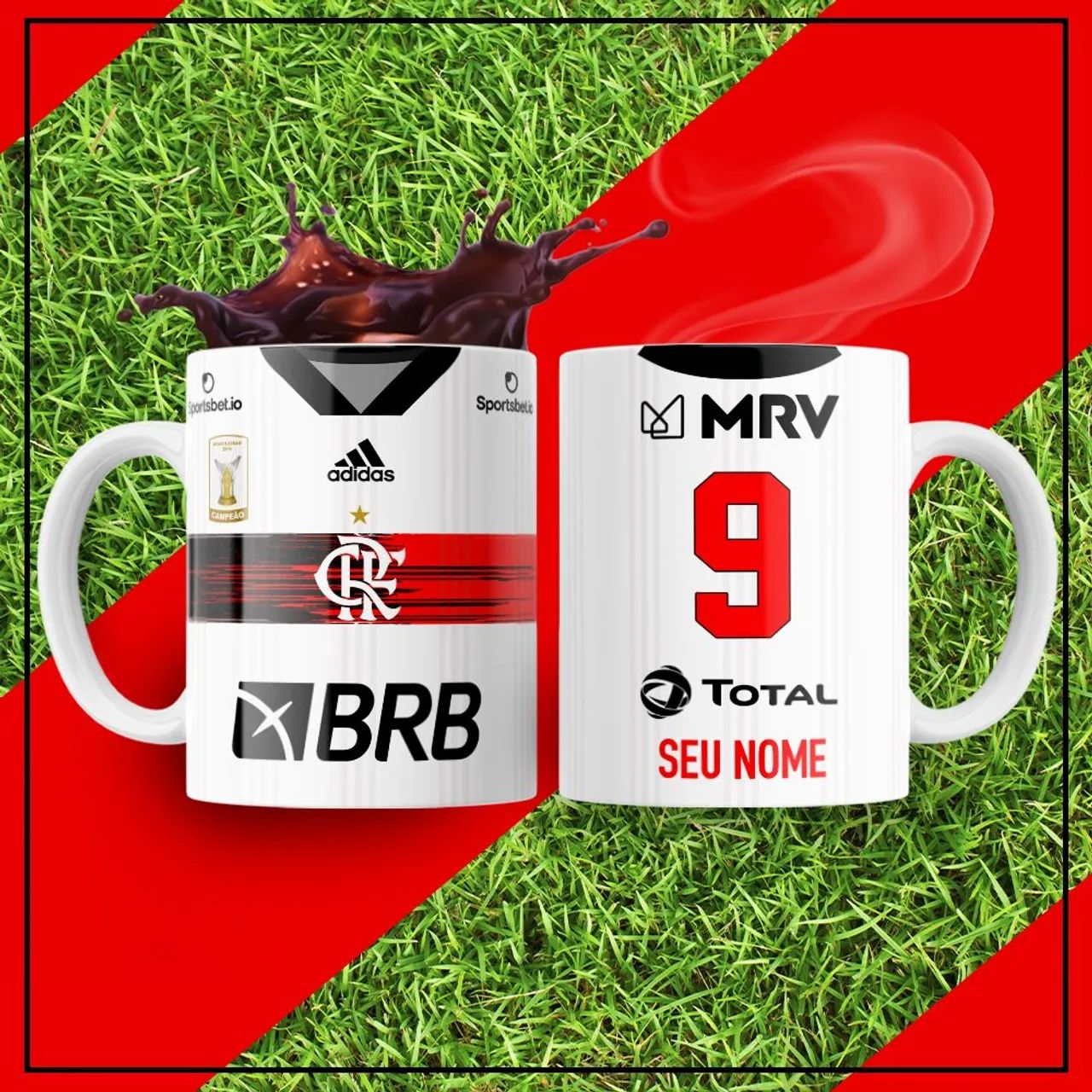 Caneca personalizada do flamengo  - Foto 2