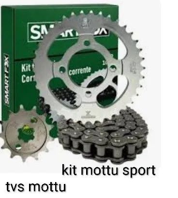 Vendo pneus e kit relação para mottu sport  - Foto 2