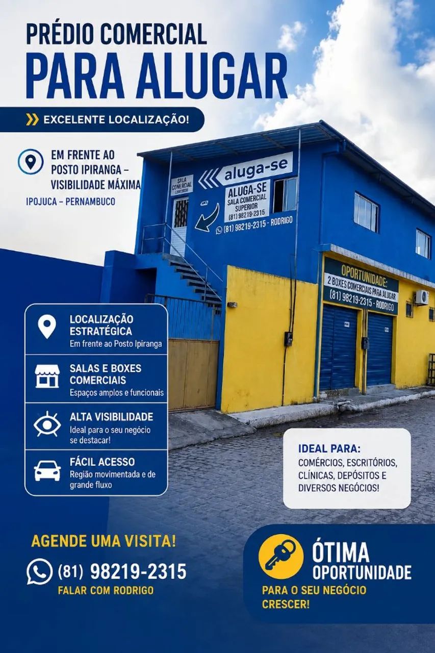 Sala comercial e Box comercial 