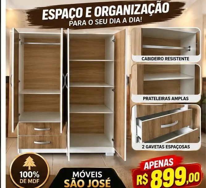 Guarda Roupa MDF  - Foto 4