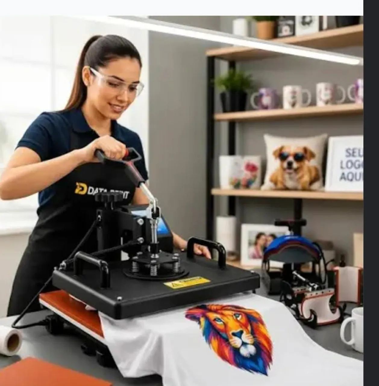 PRENSA 8 EM 1 - SUBLIMAÇÃO + IMPRESSORA EPSON TANQUE DE TINTA  - Foto 4